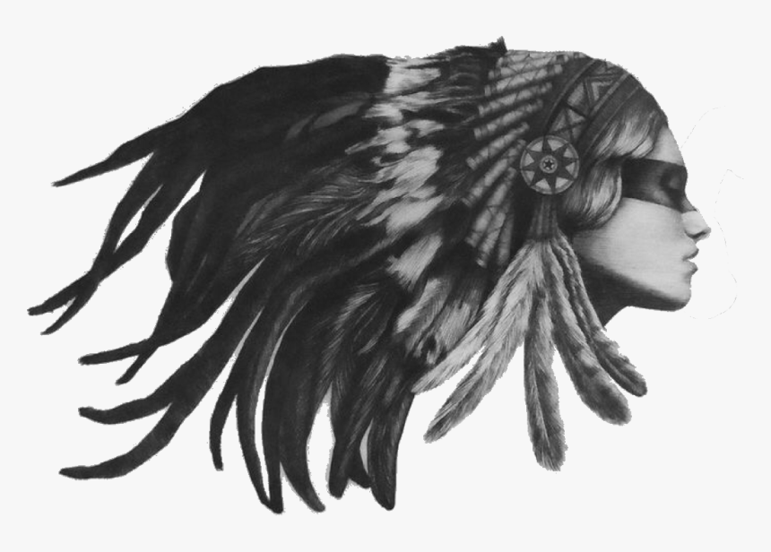 #freetoedit - Indianka Łapacz Snów Tattoo, HD Png Download