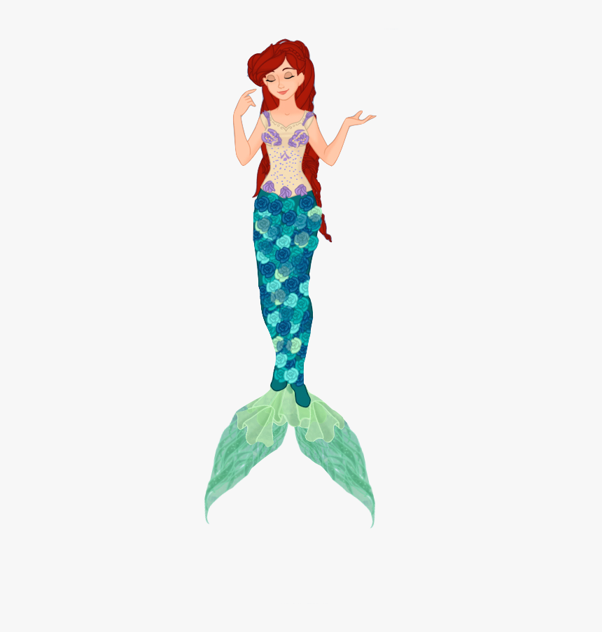 Ariel Mermaid Wonder Woman Disney Princess Poor Unfortunate - Illustration, HD Png Download
