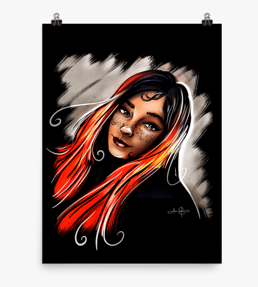 Red Hair Don’t Care Poster - Visual Arts, HD Png Download