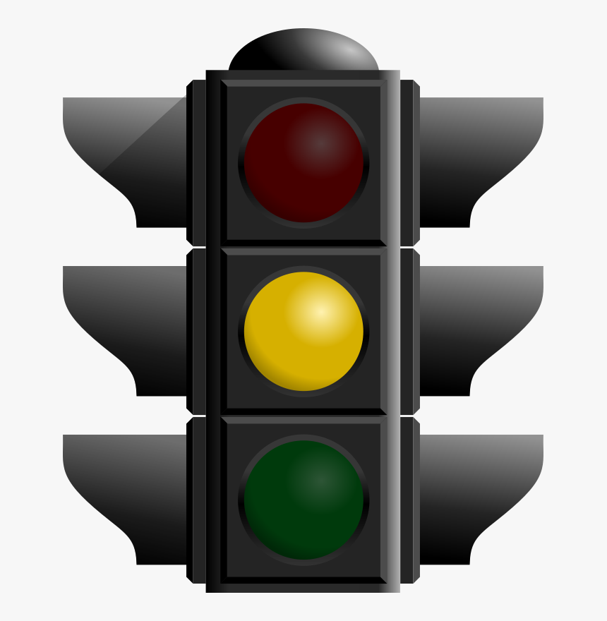 Red, Sign, Stop, Green, Icon, Yellow, Cartoon, Signs - Traffic Light Yellow Png, Transparent Png
