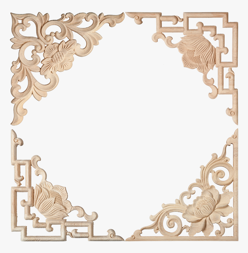 Dongyang Woodcarving European-style Corner Flower Carved, HD Png Download