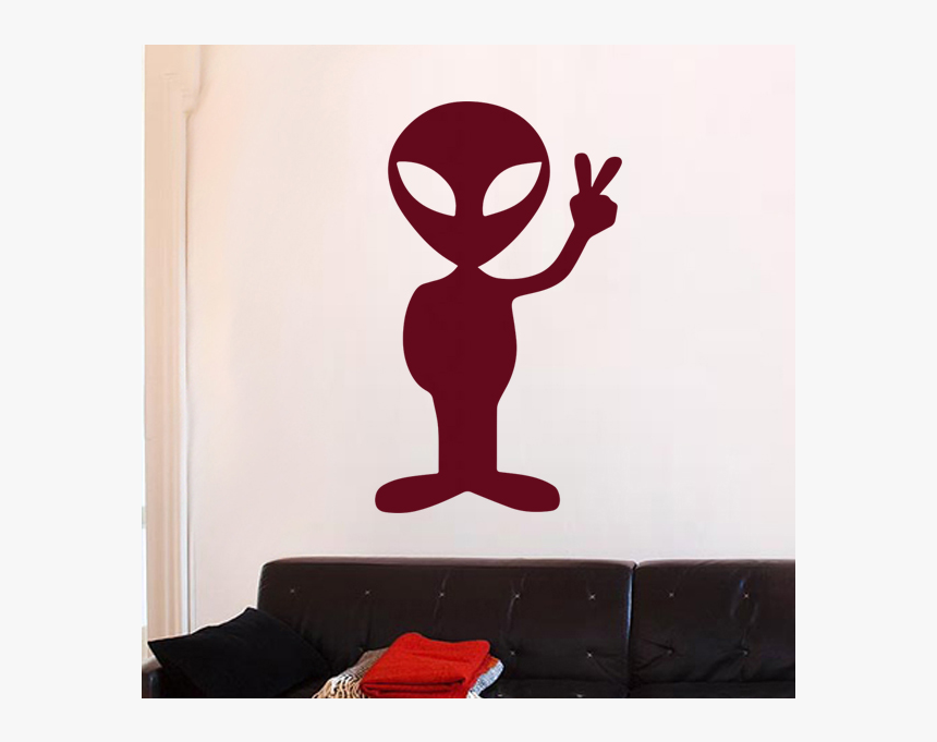 Sticker Alien Extra Terrestre - Peace Alien, HD Png Download