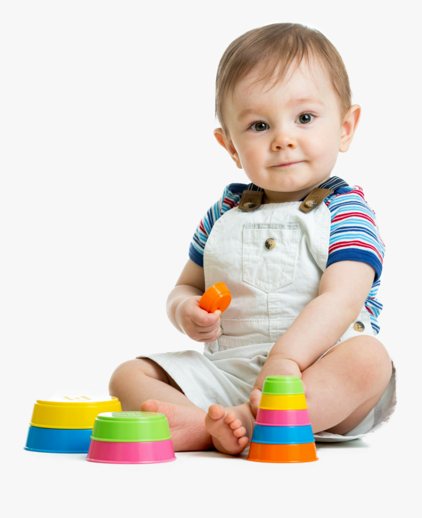 Sitting Baby With White Background, HD Png Download