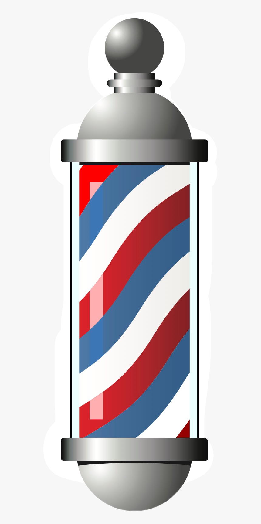 #barber #barberpole #barbershop #hair #haircur #freetoedit - Barber Shop, HD Png Download