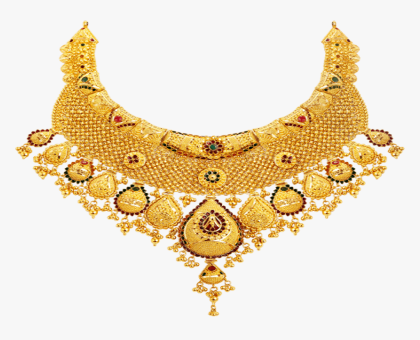 Transparent Gold Necklace Png, Png Download