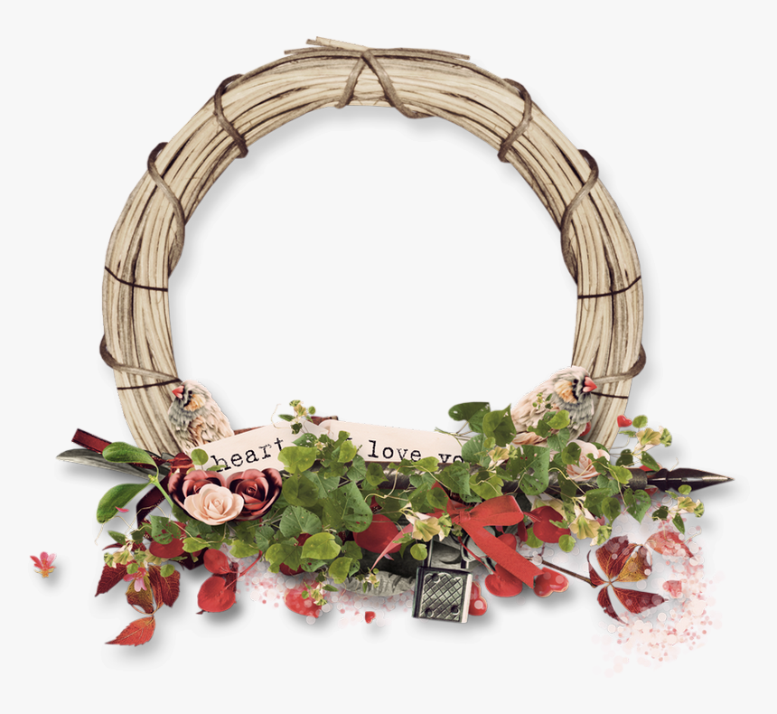 ♥ Cadre St Valentin Png - Rope Wreaths Png, Transparent Png