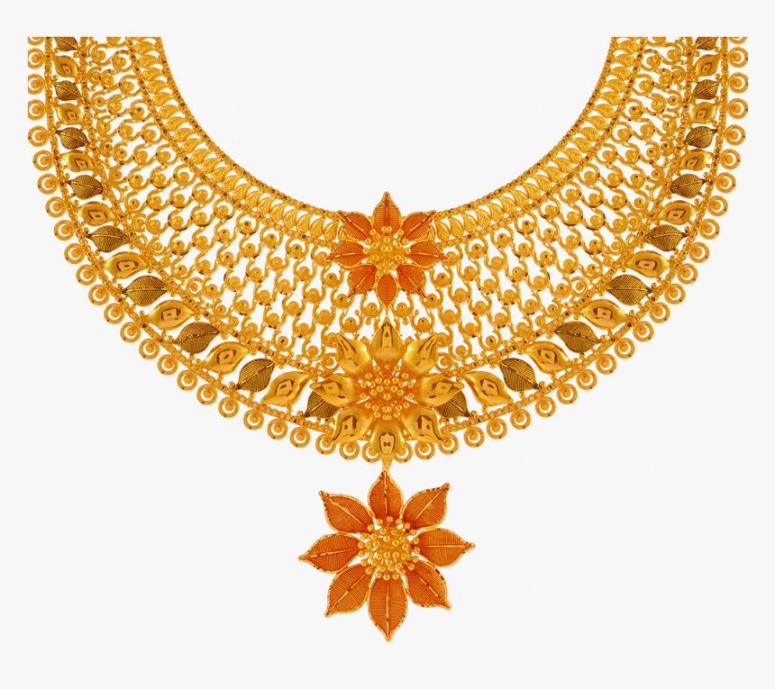Chandra Jewellers 22kt Yellow Gold Necklace For Women - Necklace Pc Chandra Jewellers, HD Png Download