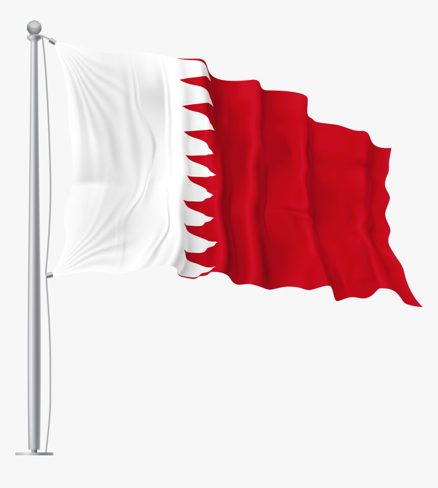 Bahrain Waving Flag Png Image, Transparent Png