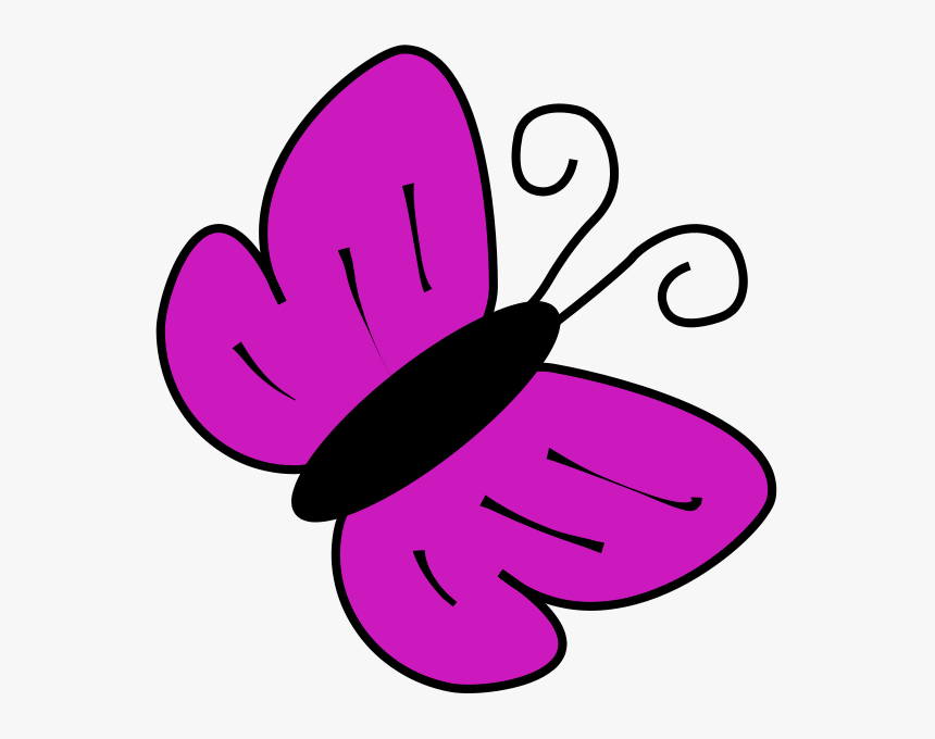 Transparent Purple Butterfly Png - Butterfly Purple Clipart, Png Download