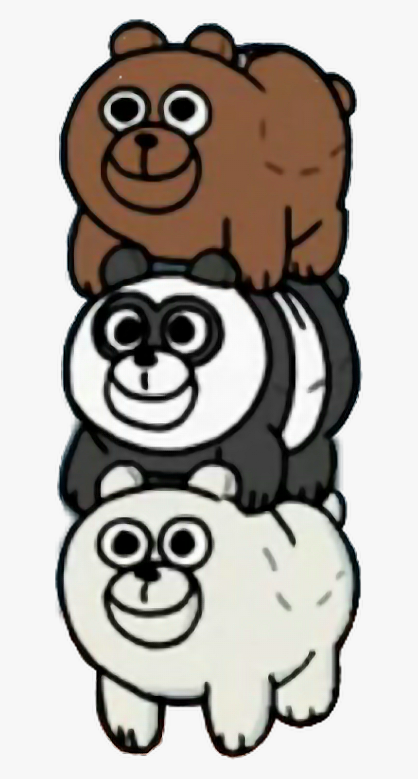 #webarebears #bearstack #bears #grizzly #icebear #panpan - Cartoon, HD Png Download