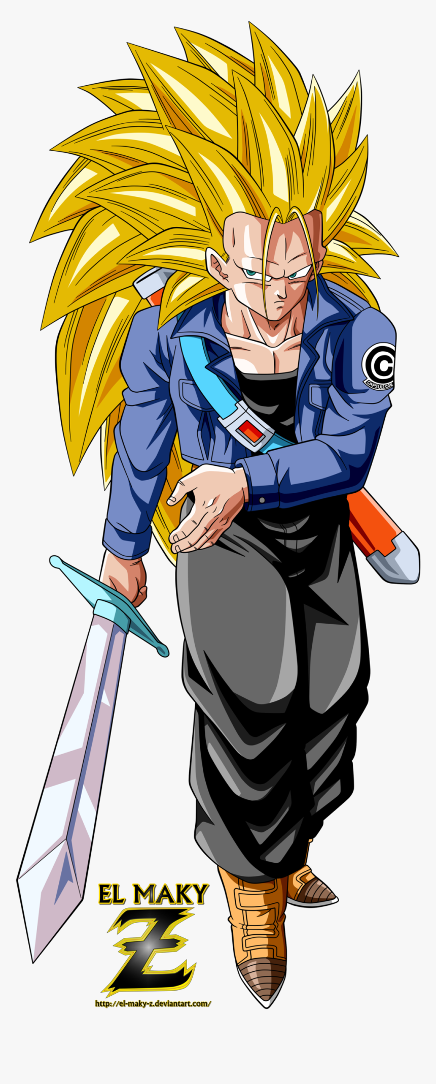 Trunks Super Sayayin 3, HD Png Download