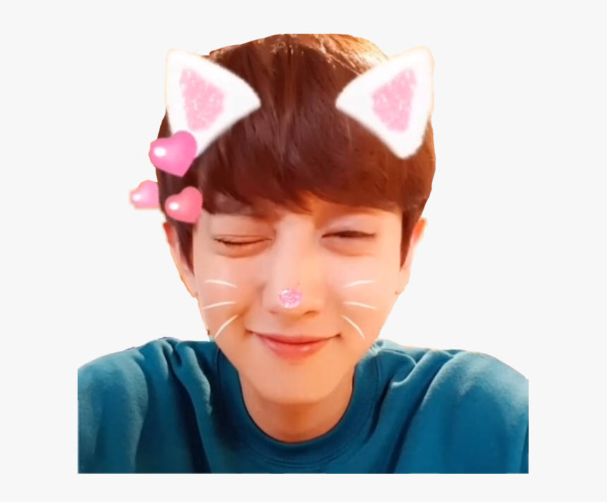 #parkchanyeol #park #chanyeol #cat #exo #channie #yeol - Chanyeol With Cat Ears, HD Png Download