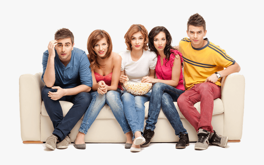 Thumb Image - People On Couch Png, Transparent Png