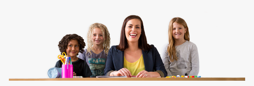 Teachers And Students At School - Girl, HD Png Download