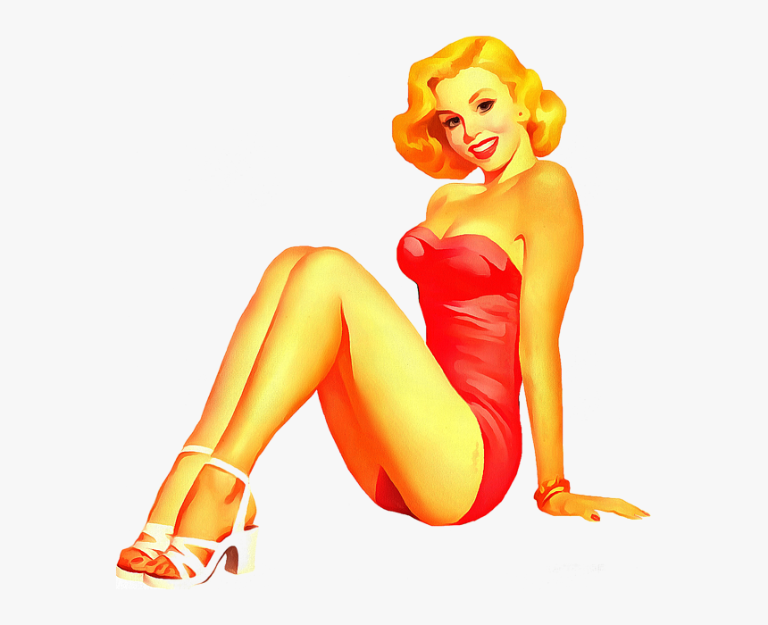 Pin Up Girls Png, Transparent Png