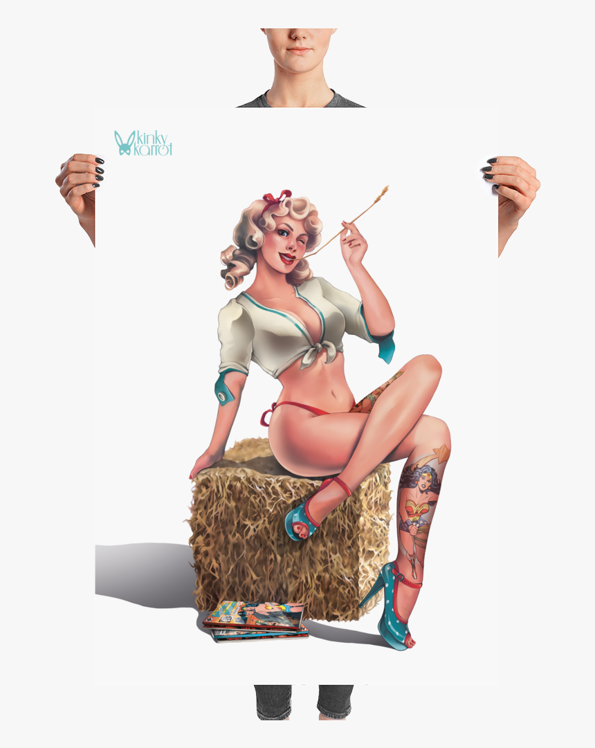 Classic Blonde Pin-up Girl Large Poster - Estadio Alberto J. Armando, HD Png Download