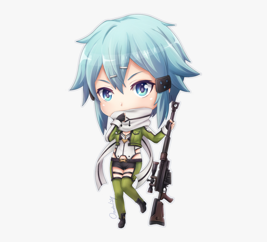 Anime Sao Chibi Sinon, HD Png Download