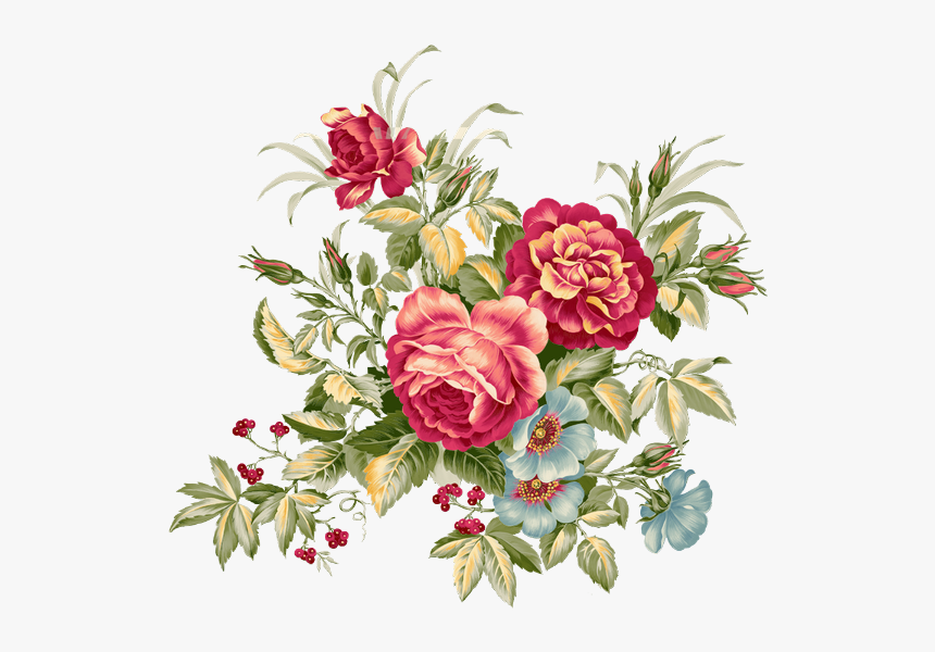 Floral Rose Design Vektor, HD Png Download