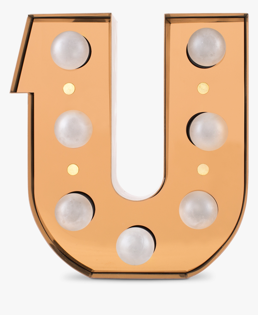 Caractère Alphabet Lights, U-0 - Tan, HD Png Download