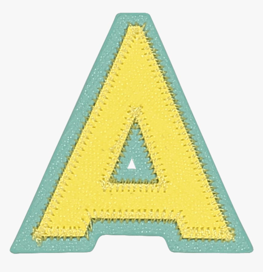 Pastel Block Letter Patches - Triangle, HD Png Download