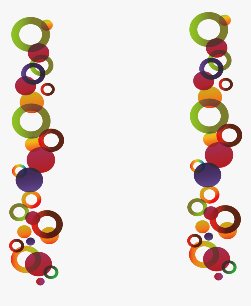 #ftestickers #circles #pattern #abstract #frame #borders - Circle, HD Png Download