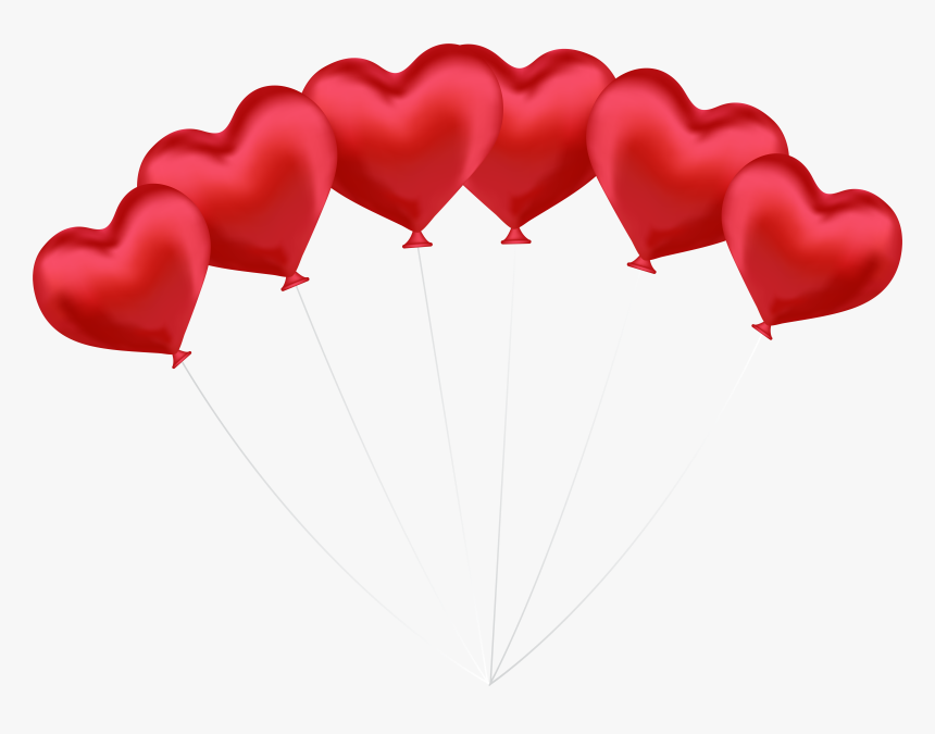 Transparent Balloons Transparent Png - Hình Ảnh Bong Bóng Trái Tim, Png Download