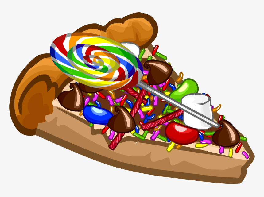 Transparent Slice Of Pizza Clipart - Club Penguin Chocolate Pizza, HD Png Download