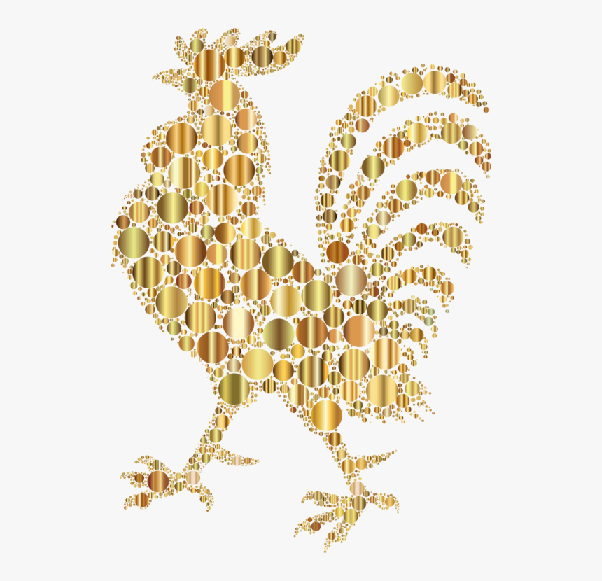 Heart,gold,body Jewelry - Silueta Gallo Png, Transparent Png