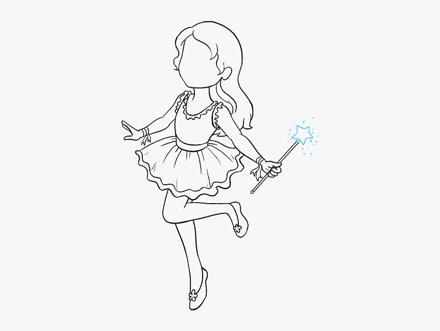 Drawing Fairies Boy - Line Art, HD Png Download