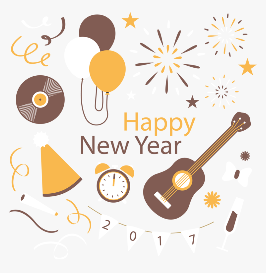 Mbe风格吉他装饰图标 - Vector Graphics, HD Png Download