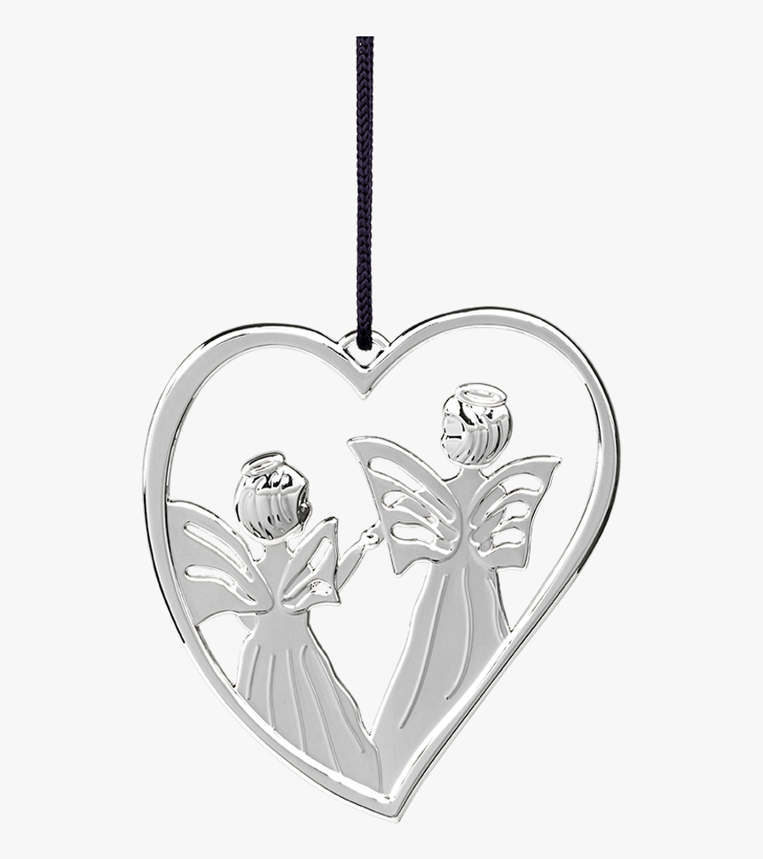 Heart Angel H7 5 Silver Plated Karen Blixen - Karen Blixen Rosendahl Julepynt, HD Png Download