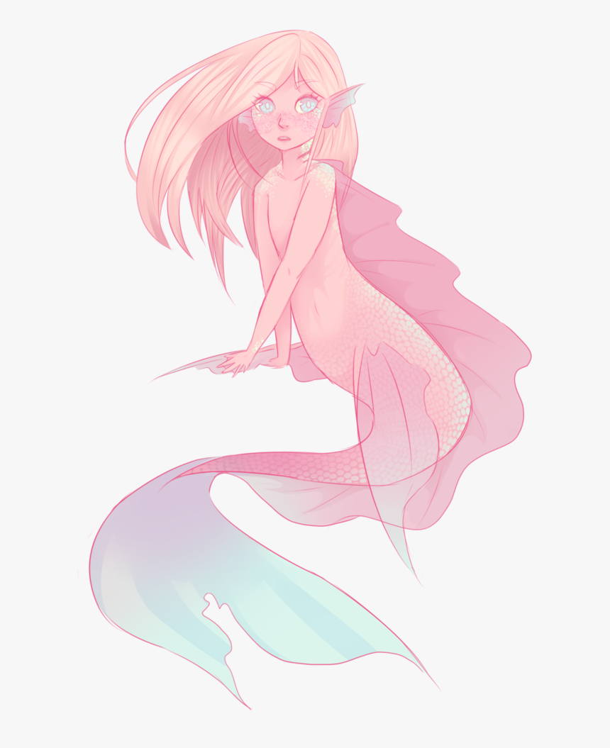 Aesthetic Mermaid Tumblr Drawing HD Png Download Transparent Png