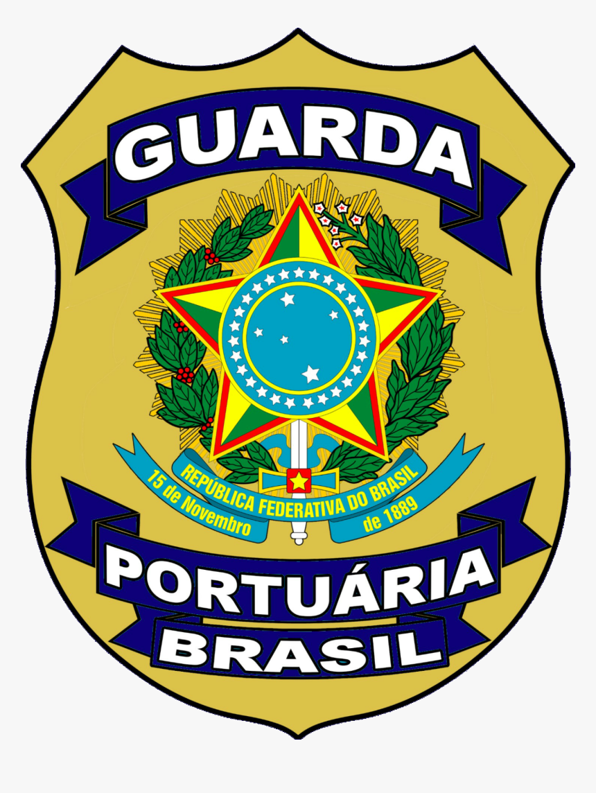 Brasão Guarda Portuária - Brazil Coat Of Arms, HD Png Download