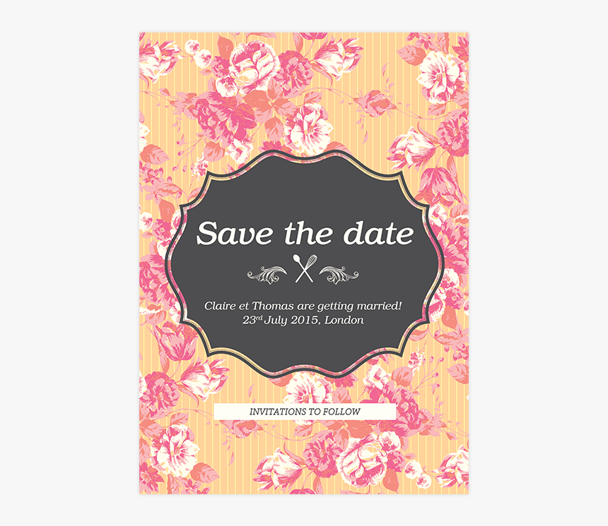Savethedate Recette Du Bonheur Pepperandjoy Front Uk - Christmas Card, HD Png Download