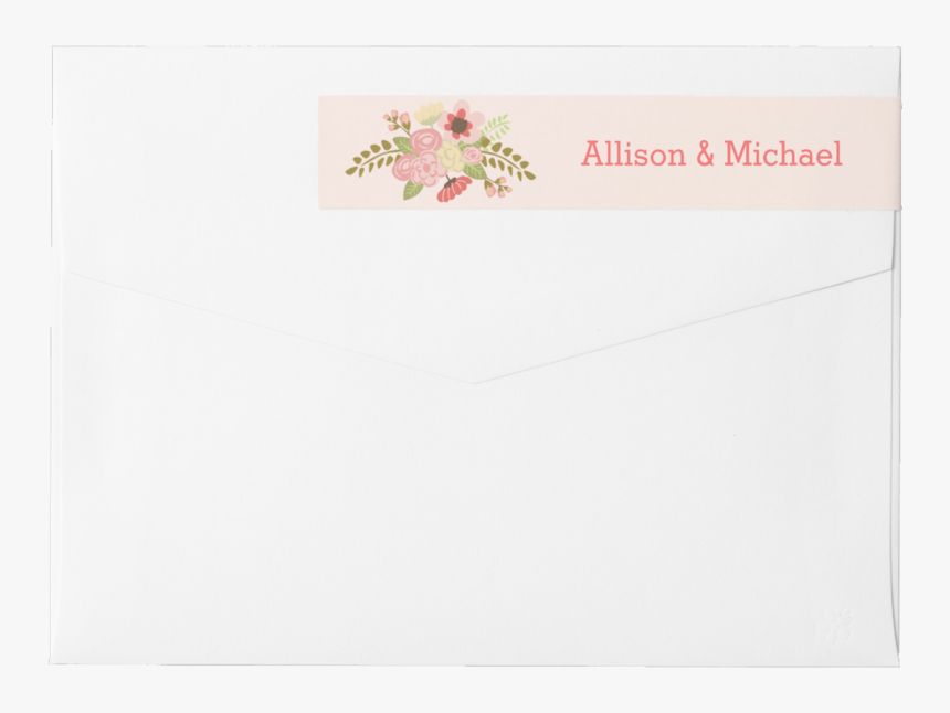Blue Ombre Address Label - Envelope, HD Png Download