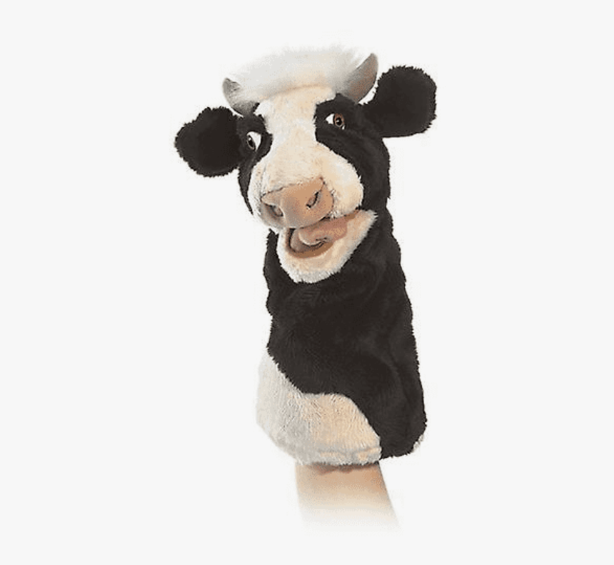 Moo Cow Stage Puppet Folkmanis - Titere Vaca, HD Png Download