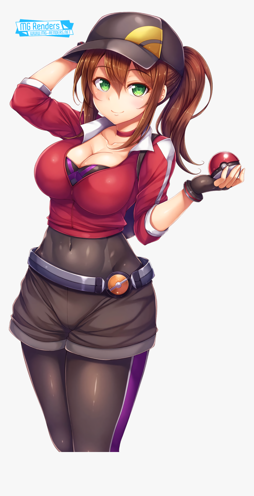 Clip Art Pokemon Go Female Render - Pokemon Go Trainer Girl Xxx, HD Png Download