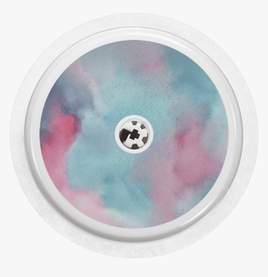 Image Of Watercolor Turqouise-pink Freestyle Libre - Glucose, HD Png Download
