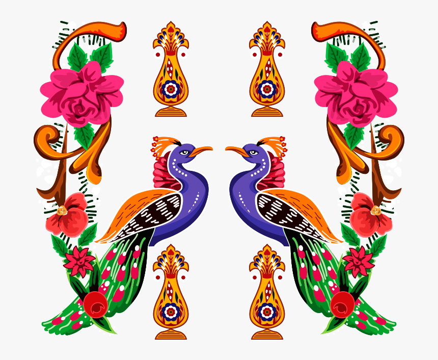 Truck Art Wedding Cardframe On Behance - Truck Art Vector Png, Transparent Png