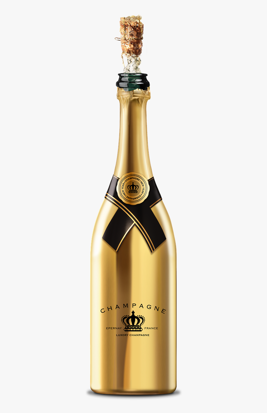 Champagne A Bottle Of Champagne Bottle - Champagne, HD Png Download