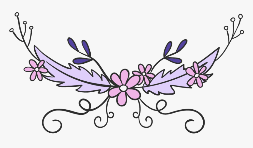 #feather #flowers #swirls #arrow #bohemian #boho #decor, HD Png Download