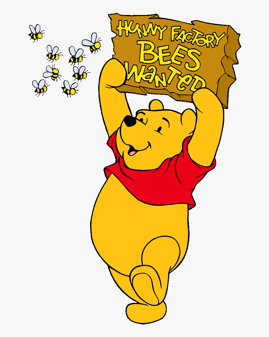 Pooh Bear And Bees, HD Png Download