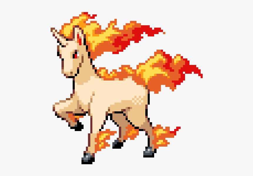 Rapidash Pixel Art, HD Png Download , Transparent Png Image PNGitem