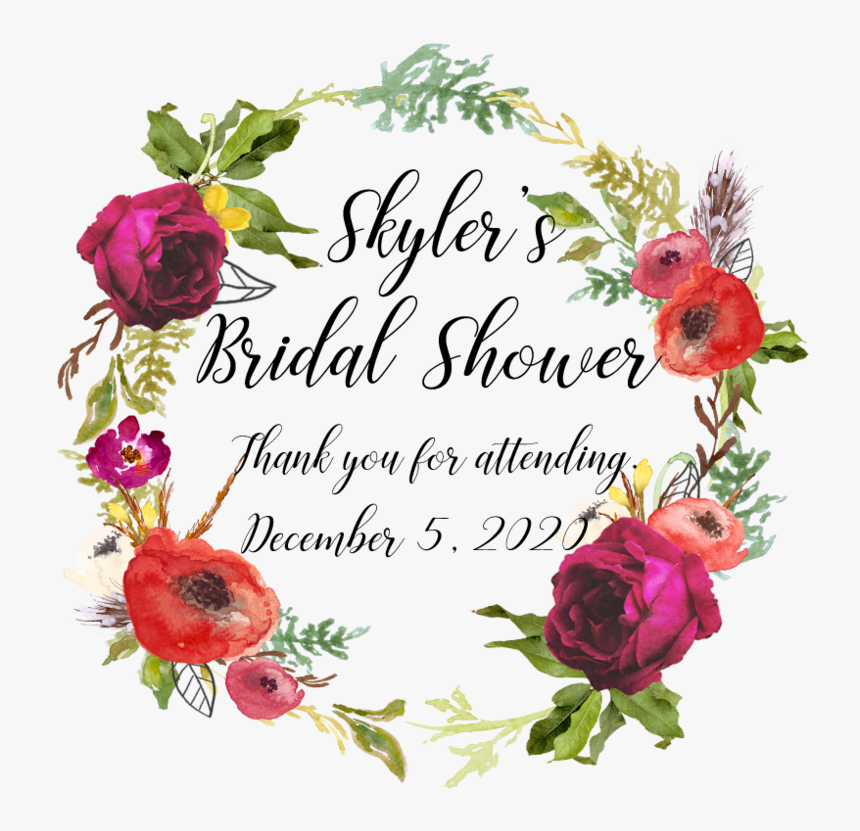 Floral Bridal Shower Clipart, HD Png Download