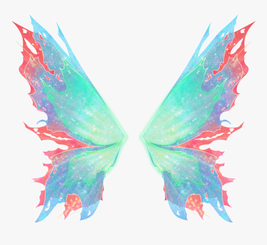 #fairy #fairywings #colorful #colorfulwings #angelwings - Winx Club Bloom Wings, HD Png Download