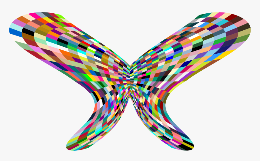 Colorful Geometric Butterfly Clip Arts, HD Png Download