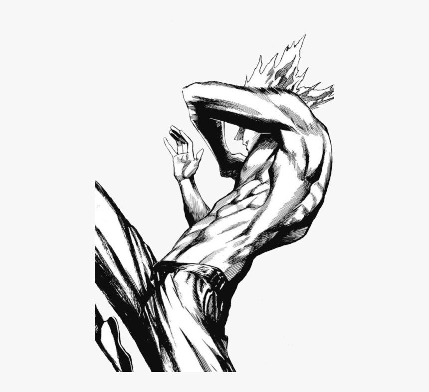 Image Black And White Stock Punch Drawing Muscular - One Punch Man Vol 16, HD Png Download