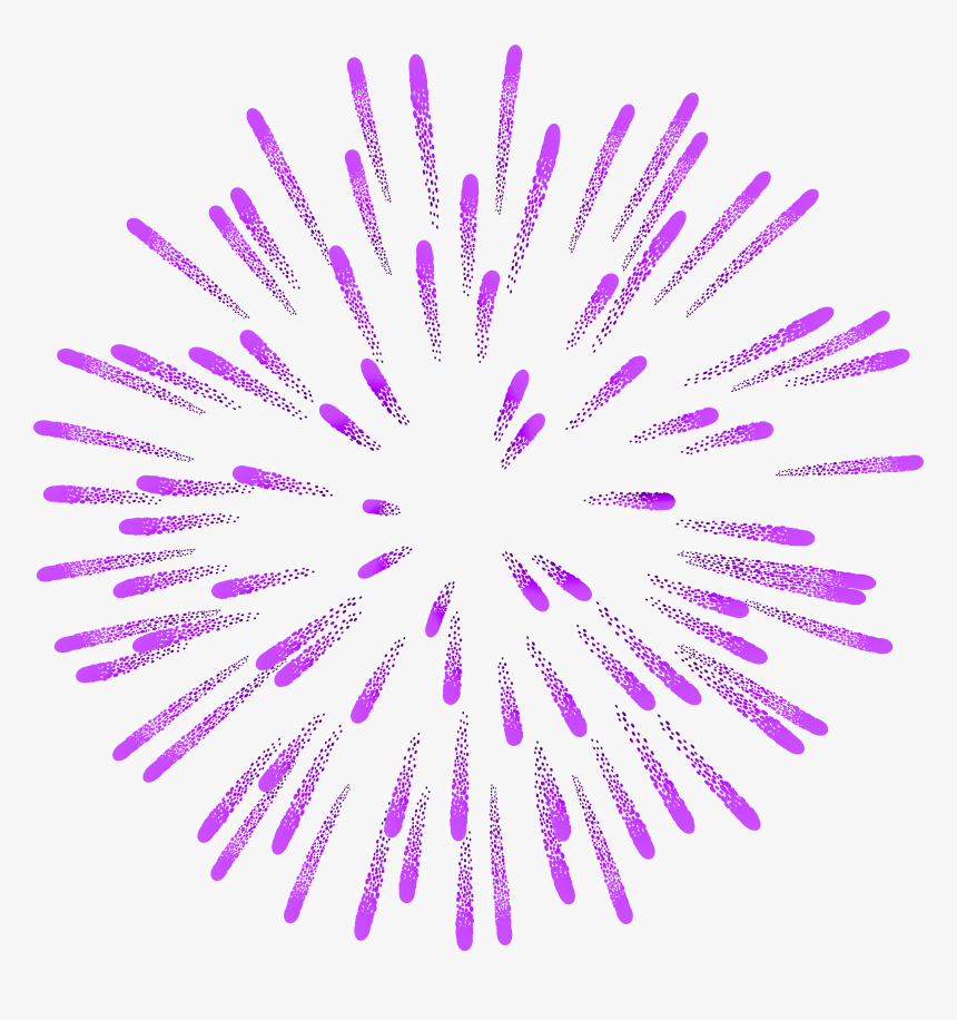 Fireworks Clipart Purple, HD Png Download