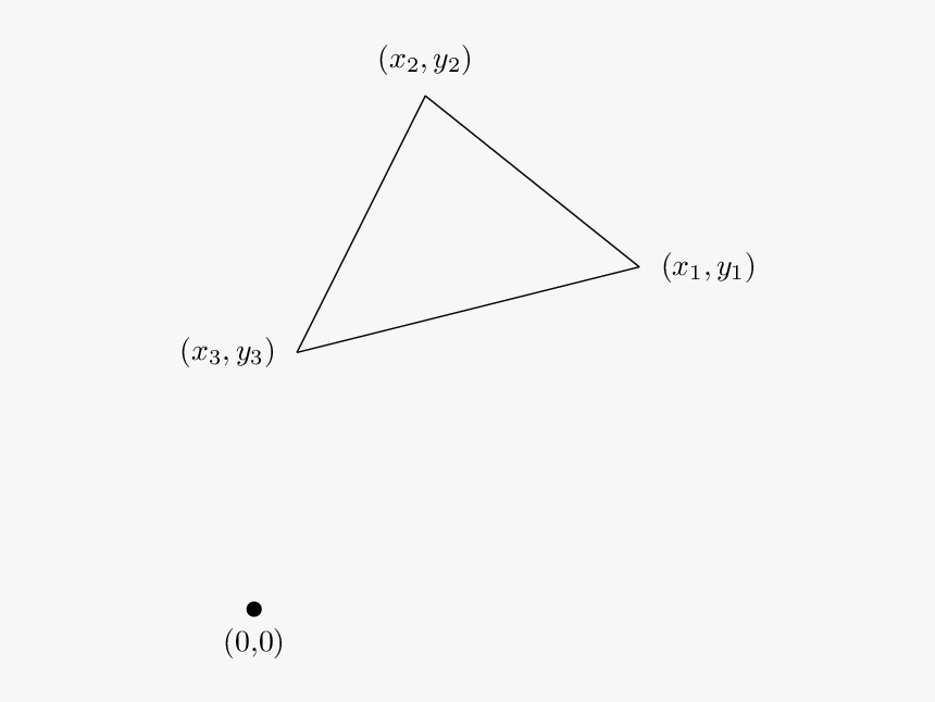 Trianglefigure - Area Of A Triangle X1 Y1, HD Png Download
