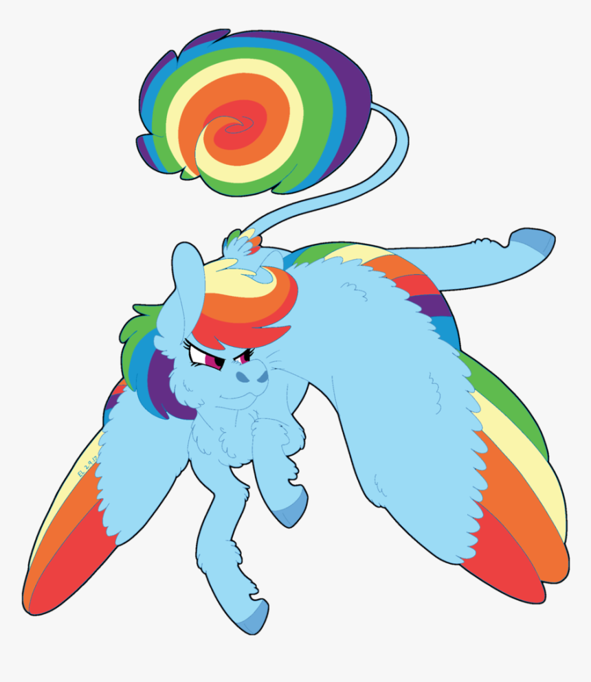 Snuzzlehorsie, Chest Fluff, Colored Wings, Female,, HD Png Download